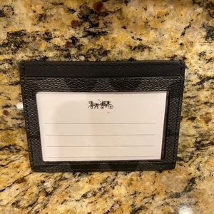 Unisex coach card holder